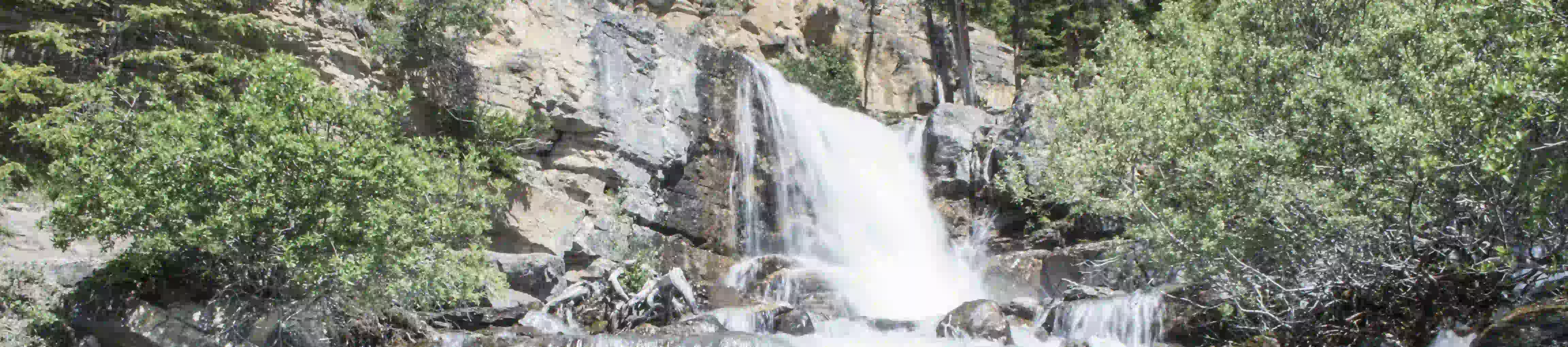 Waterfall bertha lake alberta